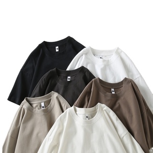 เสื้อยืดคุณภาพสูง 280 แกรม ผ้าฝ้ายคอตตอนแบบคัสตอม คอกลม แขนสั้น เสื้อยืดเปล่าสำหรับผู้ชาย - Product Image 1