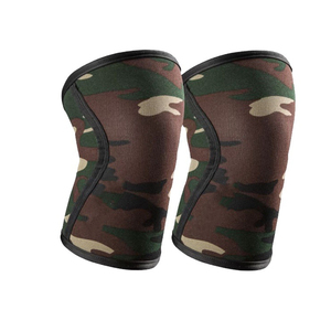 Soutien de genou d'haltérophilie personnalisé manchon de genou de 7mm en néoprène de dynamophilie prix de gros bas - Product Image 1