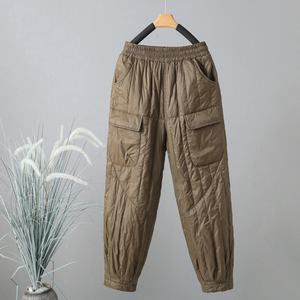 Pantalones Cargo Distressed Personalizados para Hombre, Estilo Baggy, Cálidos, de Lona Verde Menta, Marca India China, Camuflaje, Color Negro/Negruzco - Product Image 2