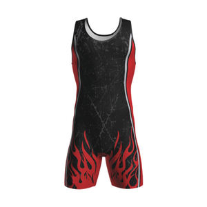 Trajes de Lucha Unisex, Elásticos, de Spandex/Poliéster, Duraderos, Ligeros, Transpirables, de Secado Rápido, Personalizados OEM - Product Image 1