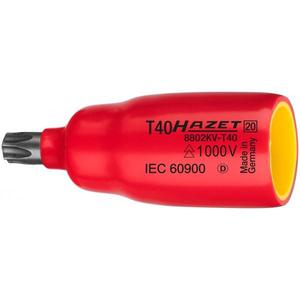 Hazet 3/8'' TORX Profile Screwdriver <b>Socket</b> Short Square Design with 1000V Protective Insulation - Product Image 1