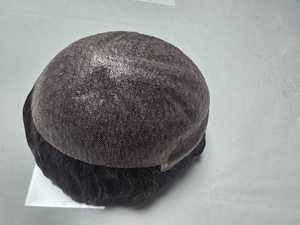 Bangladesh วิกผม Taz สำหรับผู้ชายมีความหนาแน่น100% เกรดเรดมี่มีฐานผิวสไตล์อินเดียหยักศกตรงและคลื่นลึก - Product Image 6