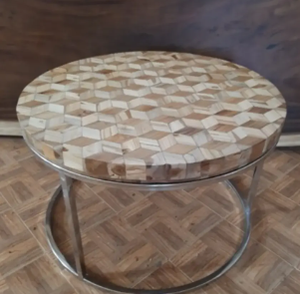 Meilleure qualité 3D SS Table en bois Design indonésien classique moderne pour hôtels en plein air salon chambre hôpital/salle à manger utilisation - Product Image 3