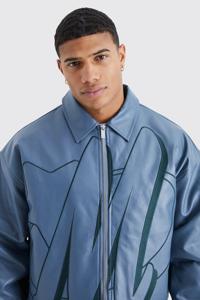 OEM Custom Men's Wool Baseball <b>Jacket</b> Varsity Style with Stand Collar for High Street Look Winter Wear - Product Image 6