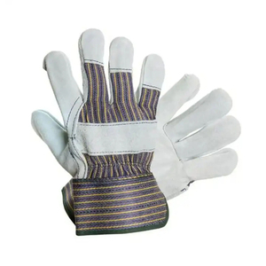 NUEVO OEM con MOQ bajo Hombres y mujeres Guantes de trabajo de cuero de vaca de seguridad Antideslizante e ignífugo para construcción y soldadura - Product Image 6