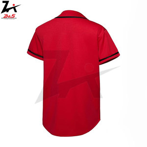 Uniforme de baseball de conception OEM vente en gros de maillots de baseball personnalisés pour hommes en polyester 100% pour les équipes et les ligues - Product Image 2