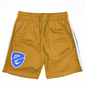 Short de basket-ball athlétique décontracté pour hommes 100% toile de polyester léger séchage rapide maille poches zippées short de planche OEM - Product Image 1