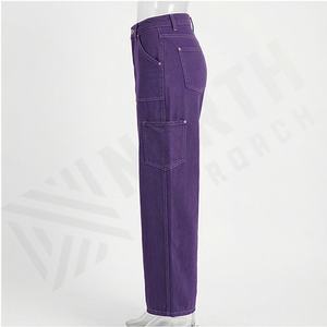 New Arrival Customizable Mid <b>Weight</b> Women's Jeans Pant Streetwear Style Unique Color Supply Winter Denim Pant Fashion Streetwear - Product Image 3