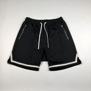 Le plus récent short bas actif pour hommes été décontracté couleur unie conception mi-taille pour la course en plein air Gym longueur au genou - Product Image 1