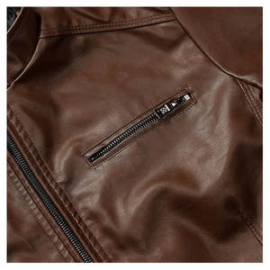 แจ็กเก็ตหนังแท้สำหรับผู้ชายเสื้อแจ็คเก็ตหนังแท้ดีไซน์แบบใส่ได้ทั้งชายและหญิงสินค้ามา2025 - Product Image 4