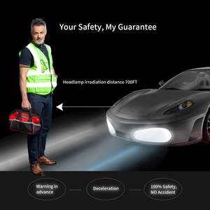 Gilet de sécurité en polyester haute visibilité sur mesure, respirant, conforme à la norme ANSI ISEA, fermeture éclair réfléchissante sur le devant, uniforme de travail - Product Image 6