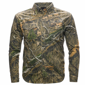 Men's Breathable Custom Hunting Polo T-<b>Shirts</b> Wholesale OEM ODM Services Available Camouflage <b>Shirts</b> For Winter Wear - Product Image 2