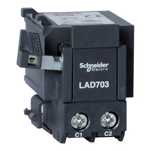 Relè di sovraccarico termico TeSys D LAD703F SCHNEIDER ELECTRIC 110 V DC/AC con arresto elettrico remoto - Product Image 1