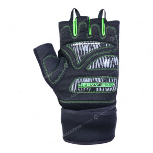 Gants de fitness unisexes en cuir à demi-doigts pour l'extérieur, avec sangle de poignet réglable, respirants, antidérapants, pour une adhérence ultime lors de la musculation - Product Image 4