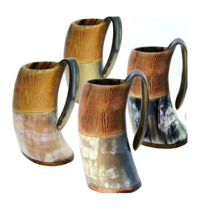 New <strong>Design</strong> Viking Horn <strong>Mug</strong> High Quality Viking Wine Shot Glass Indian Natural Horn Factory Price From India by Address Craft - Product Image 3