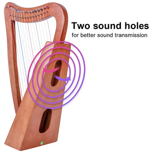 พิณไอริชคุณภาพสูง ผลิตตามสั่ง วัสดุไม้ ราคาขายส่ง ขนาดมาตรฐาน เครื่องดนตรี พิณไอริช - Product Image 3