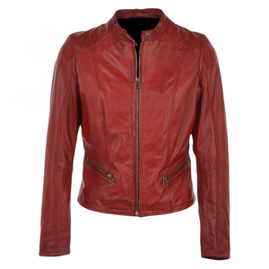 Chaqueta de Cuero Sólido para Mujer, Diseño Personalizado Profesional, Invierno, Transpirable, Resistente al Viento, Ecológica, con Decoración de Botones, al Mejor Precio - Product Image 5