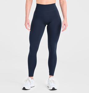 Vente en gros Premium Stretch Leggings de yoga taille haute pour femmes Vêtements de sport taille élastique pour Fitness Running Leggings à motif solide - Product Image 1