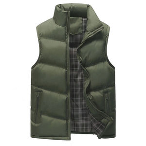 2023 nouveauté vente en gros vente chaude personnalisé hommes hiver vers le bas sans manches bouffant gilet léger sans manches hommes veste - Product Image 2