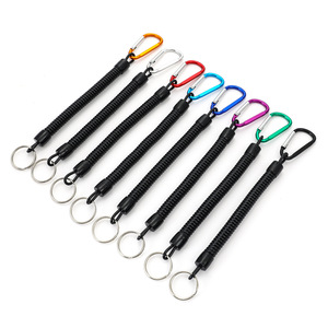 Señuelo elástico telescópico de 1-1,2 m, cuerda de seguridad, protección antipérdida, actividades al aire libre, pesca, equipo de Camping, anzuelos de pesca de alambre de acero - Product Image 1