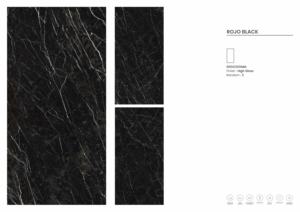 กระเบื้องพอร์ซเลนเคลือบเงาสีดำ ROJO ผิวมันเงา - Product Image 3