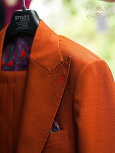 Stylo's Collection #211 Costumes d'affaires respirants en laine 100% pour hommes sur mesure Pantalon de bureau plissé devant fabriqué à Bangkok en Thaïlande - Product Image 5