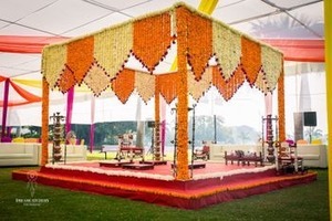 Marigold lourd Zic zac Bandarwal/Toran, toile de fond de souci, décoration de mariage, décoration de festival, décoration de Ganpati lourd - Product Image 2