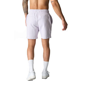 100% Cotton Men's Casual Sweat <b>Shorts</b> Comfortable High Quality Breathable <b>Quick</b> <b>Dry</b> Mid Waist Drawstring Closure Solid <b>Shorts</b> - Product Image 2