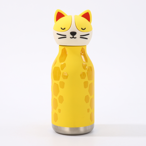Bouteille réutilisable pour enfants YEWAY 7/16oz en acier inoxydable 316, base en silicone résistante à l'usure, série animaux de la forêt, logo personnalisé - Product Image 1