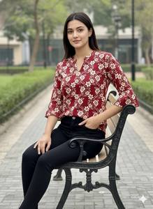 Kurti Corto de Rayón Slub de la Colección Mayurika, Tallas <span class=keywords><strong>M</strong></span> a XXL - Product Image 3