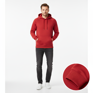 Sweats à capuche tendance à col rond, matière en coton doux, coupe confortable, tissu respirant, parfait pour la salle de sport, la course à pied, les activités de plein air, les vêtements décontractés - Product Image 6
