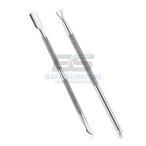 Pousse-ongles en acier inoxydable avec logo personnalisé pour la manucure et la pédicure professionnelle, utilisation en salon de beauté, pousse-ongles de marque - Product Image 1