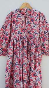 Robe midi décontractée à imprimé floral col profond avec ficelle plus proche silhouette ample mini robe taille naturelle pour l'été - Product Image 4