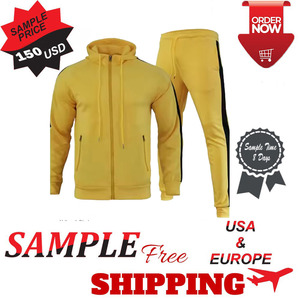 2024 nuevo diseño de alta calidad, precio al por mayor de fábrica, Taring informal de traje deportivo, conjunto de dos piezas, chándal de gran tamaño para hombre - Product Image 5