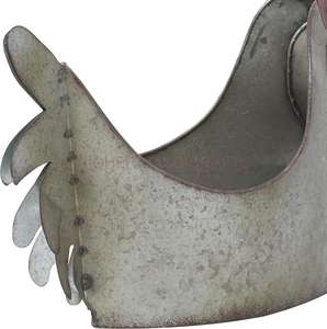 Vente en gros d'ustensiles de cuisine de ferme sur mesure plateaux de service en métal galvanisé jardinière rangement de fleurs décoratives - Product Image 3