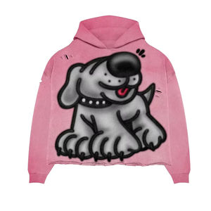 เสื้อฮู้ดโอเวอร์ไซส์สำหรับผู้ชายผ้าคอตตอน100% ก. 400ก. โอเวอร์ไซส์ใหญ่พิเศษโลโก้ออกแบบได้ตามที่ต้องการ - Product Image 6