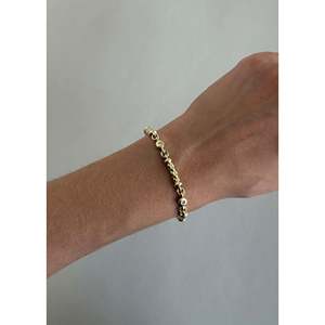 Vintage 14k Bezel Diamond Byzantine Bracelet Elegant Diamond Bracelets & <b>Bangles</b> Collection - Product Image 2