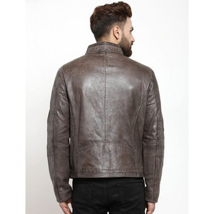 New Style Fashionable Leather <b>Jacket</b> for Men High Quality Genuine Soft Comfortable Fabric Men's Leather <b>Jacket</b> - Product Image 4