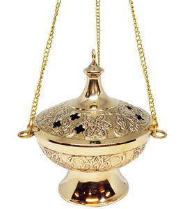 Brûleur à encens en fer au design tendance avec une qualité supérieure Parfum d'intérieur Brûleur à bakhoor doré - Product Image 6