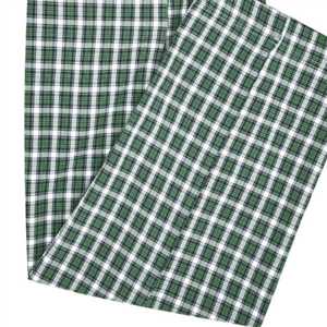 Green Check Cross Pocket Woven <b>Pajama</b> Regular Fit Lounge <b>Pants</b> Soft CVC Fabric, Drawstring Waist & Side Pockets Sleepwear - Product Image 6