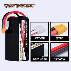 VANT FPV 드론 배터리 6S 리포 22.8V 6000/6500/7500/8000/8500/9000mAh 100C LiHV 배터리 7-8인치 400-450mm X8 10인치 FPV용 - Product Image 2