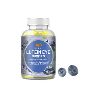 Amostra grátis Zeaxantina Eye Luteína gomas Vegan Visão e clareza dos olhos Suplemento saudável vitaminas Suporte de luz azul