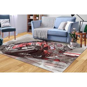 Tapis imprimé moto, tapis rouge, tapis pour chambre de garçon, tapis de voiture, tapis en velours de luxe - Product Image 5
