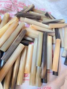 Faizacraft Mango de cuchillo pulido ecológico y herramienta de sello de cuerno de búfalo de agua herramienta decorativa de cuerno de rollo de estilo Animal - Product Image 2