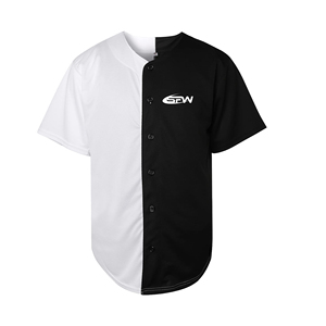 Camiseta de manga corta con botones para hombre, ropa deportiva cómoda y transpirable, uniforme de entrenamiento, béisbol y softbol - Product Image 1