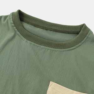 Vêtements d'été pour hommes tendance, t-shirt et short de course respirants pour hommes, vente en gros OEM, ensemble de hauts et de pantalons à manches courtes - Product Image 3