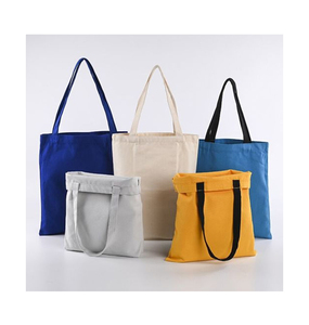 Suministro directo de fábrica, bolsas de lona de algodón de color sólido, personalizadas en tamaño y estampado, de primera calidad, al por mayor, para compras, desde India. - Product Image 1