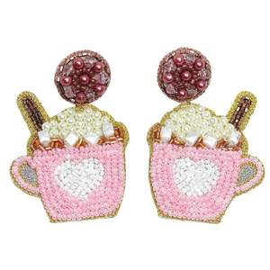 Latest Handcraft Embroidery Spider Beaded <b>Halloween</b> <b>Earrings</b> Stylish Fancy Jewelry Cute And Premium Trendy By Hiba Enterprises - Product Image 3