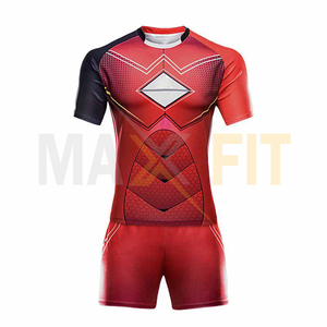 Maxfit ชุดกีฬารักบี้ผลิตตามสั่งชุดกีฬาระบายอากาศได้ดีและมีสไตล์ - Product Image 2