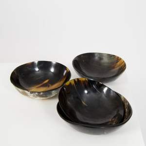 SMART QUALITY BUFFALO HORN <b>BOWL</b> for KITCHENWARE <b>DEEP</b> HANDMADE NATURAL COLOR AGATE DECORATION POLISHED ECO-FRIENDLY MODERN - Product Image 1